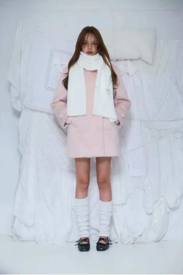 Cozy Fur Muffler [Ivory]
