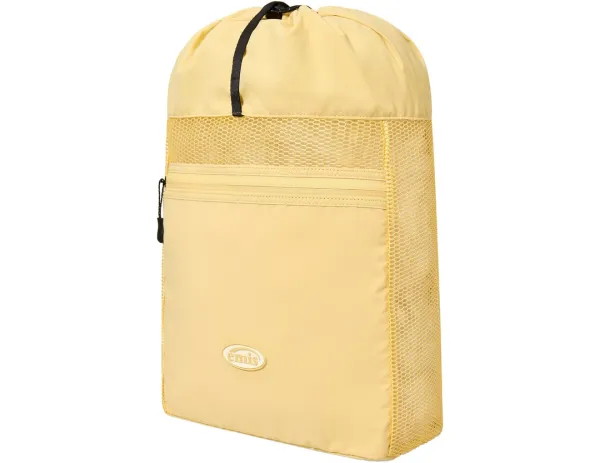 MESH STRING BACKPACK-YELLOW