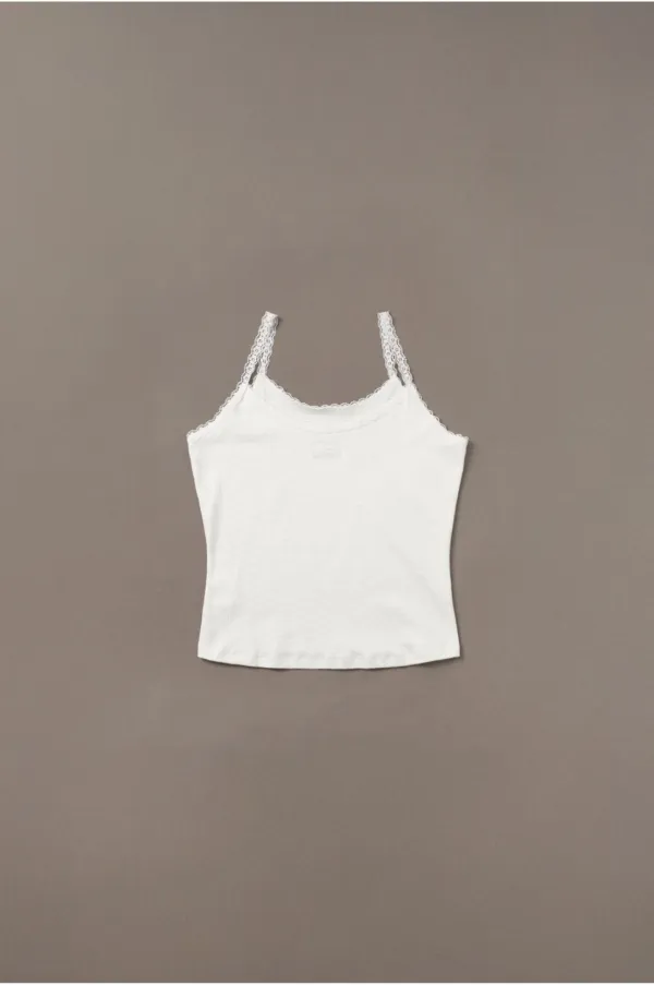 Nude lace sleeveless_ivory