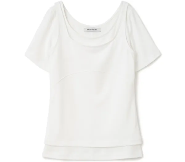 (6/2 예약배송) Fluid Duo Top [Ivory]