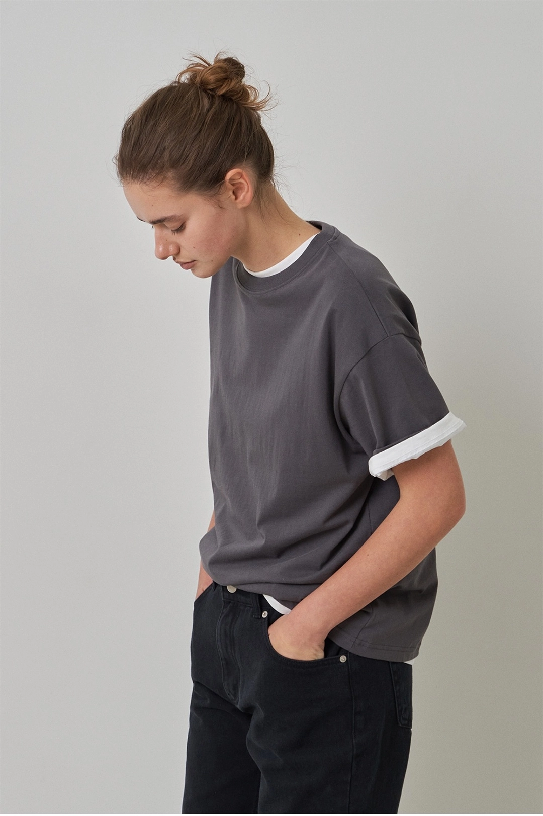 이브세이지 Basic loose-fit tee (Ivory) 상품 이미지 3