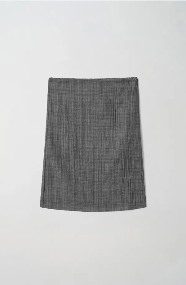 [26 Summer] String Midi Skirt - Gray