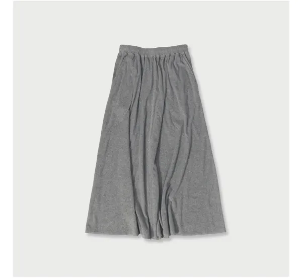 [PLZPROJECT]TERRY MAXI SKIRT, GRAY