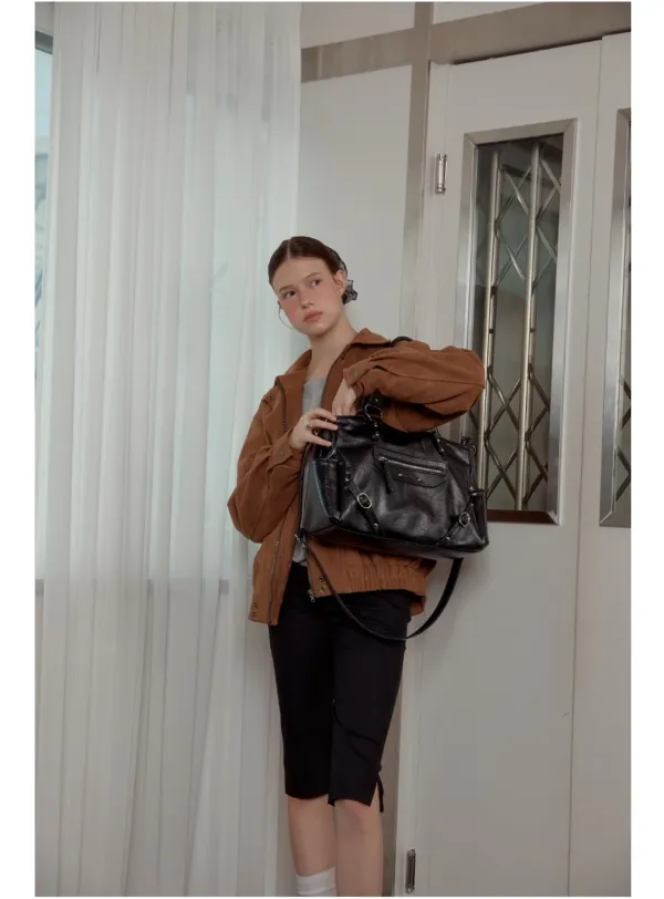 [다혜 PICK] ANC STUD RING BAG_BLACK