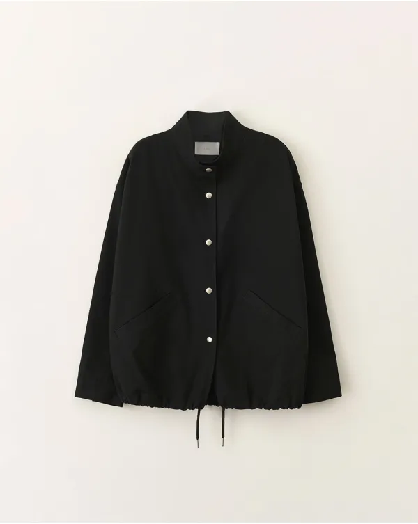 High neck field jacket_Black
