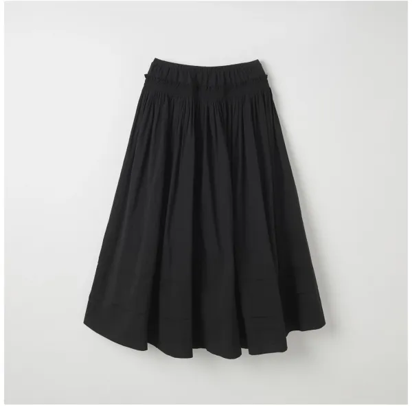 Tiered maxi skirt Black