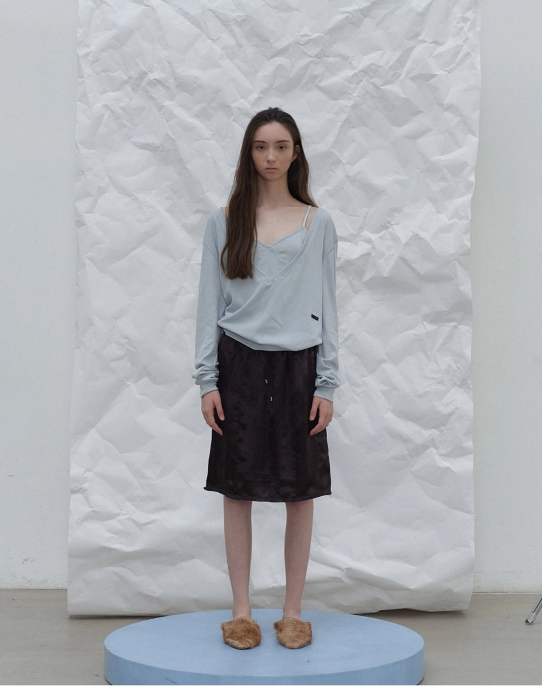 포에토 [2nd] Dearly layered set - mute blue 상품 이미지 1