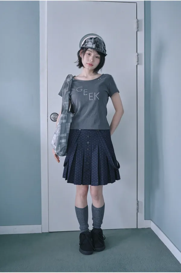 Geek hotfix top (Charcoal)