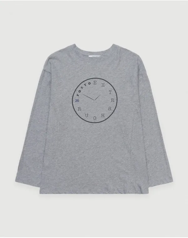 An hour loose cool tee - grey