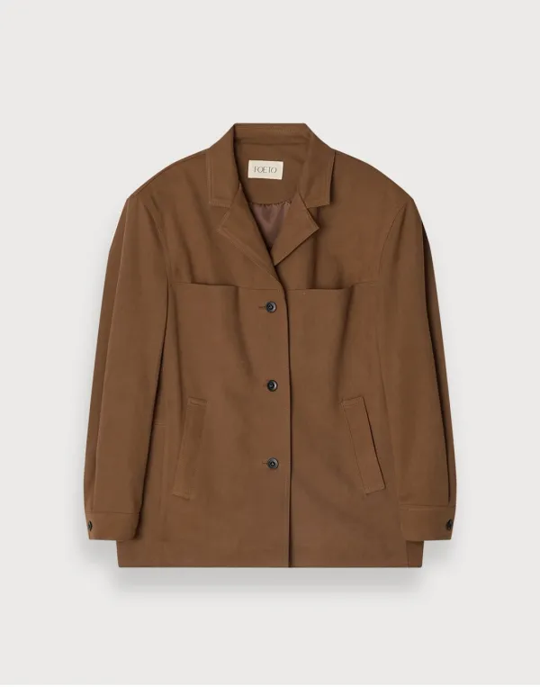 VINTAGE SUEDE JACKET - CAMEL
