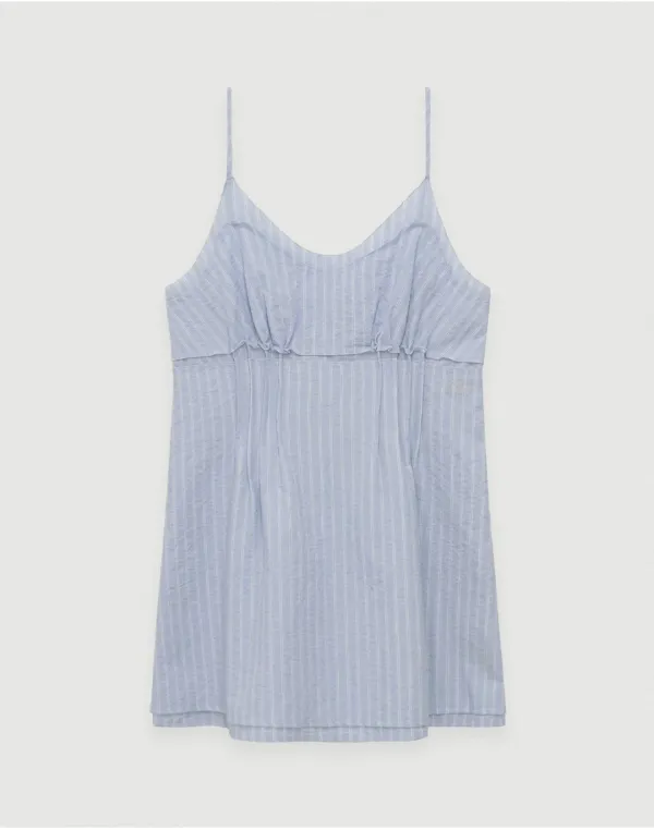 Minita stripe dress - stripe blue