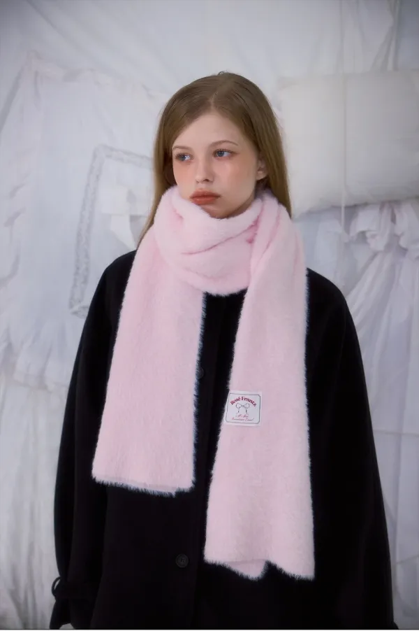 Cozy Fur Muffler [Pink]