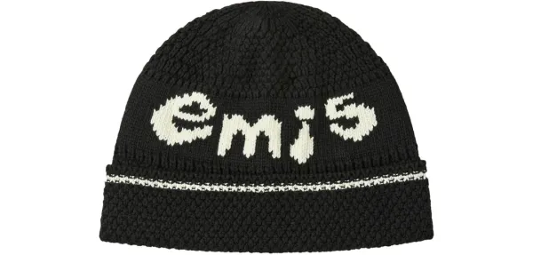 COASTAL LOGO BEANIE-BLACK