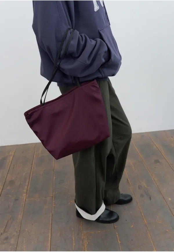 Easier color nylon tote bag - grape