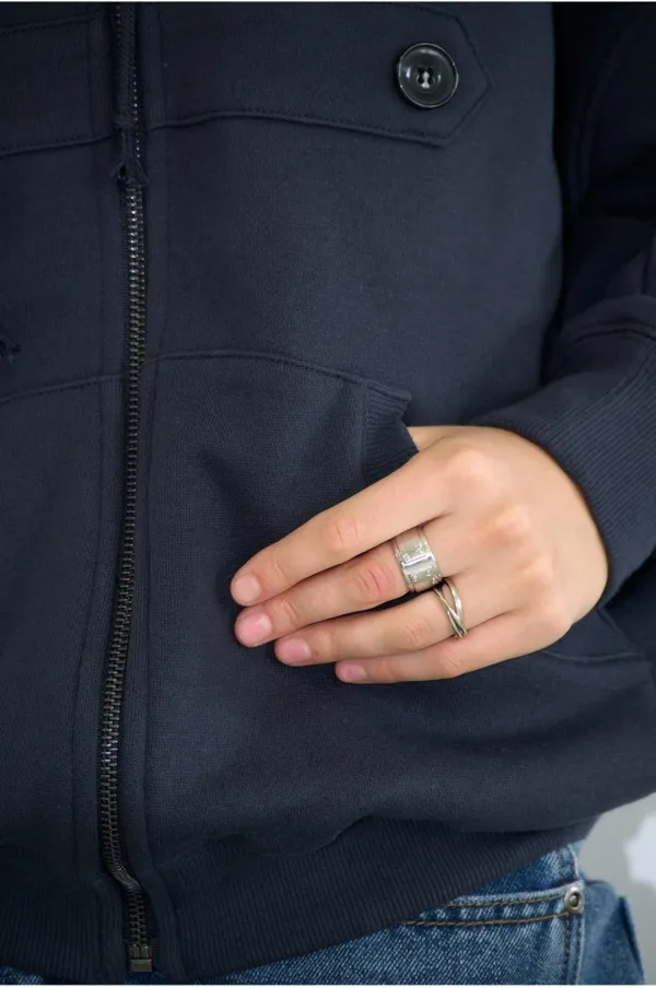 (9/23 예약배송) Triple Layered Ring [Silver]