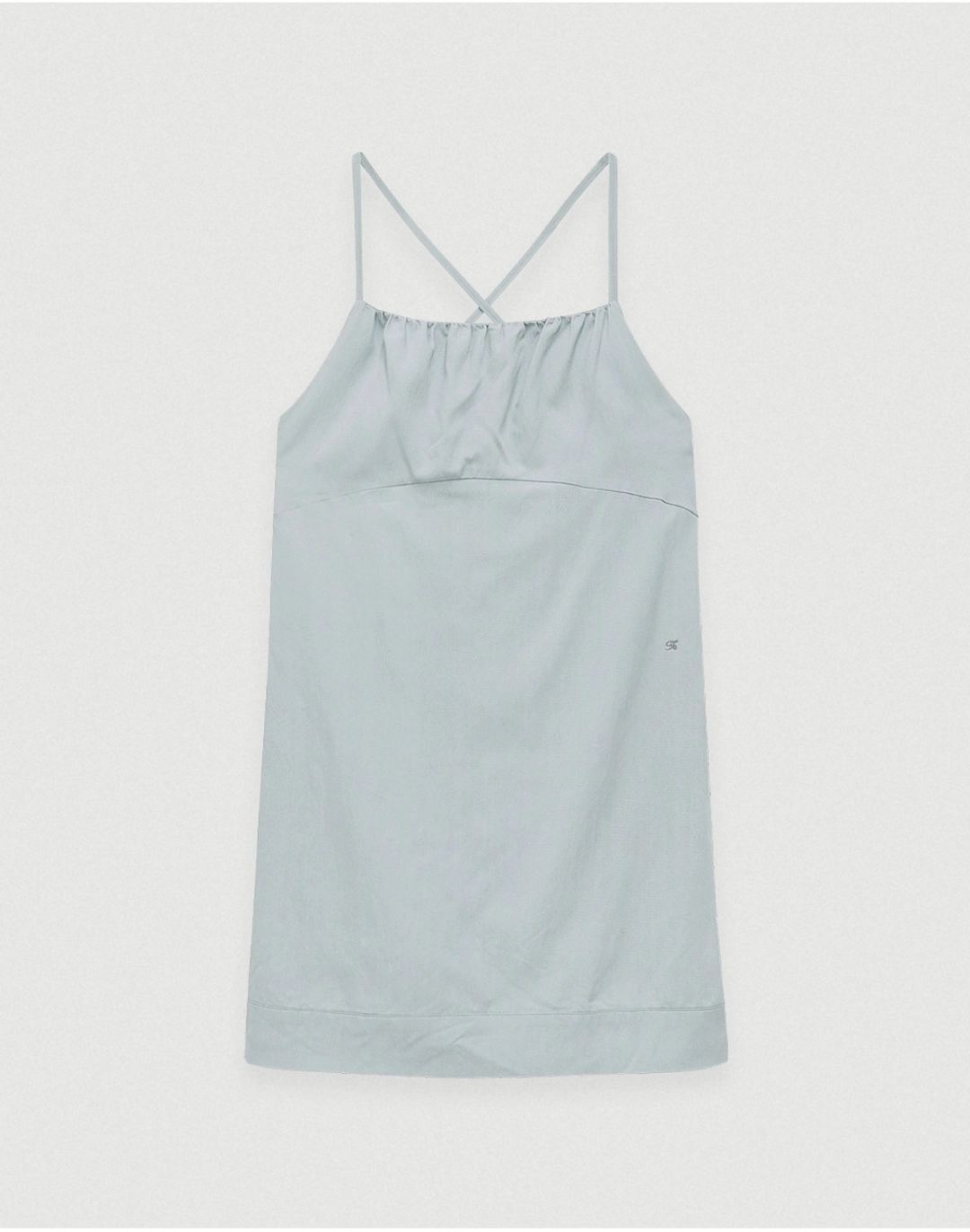 포에토 Tasha shirring dress - blue 상품 이미지 1