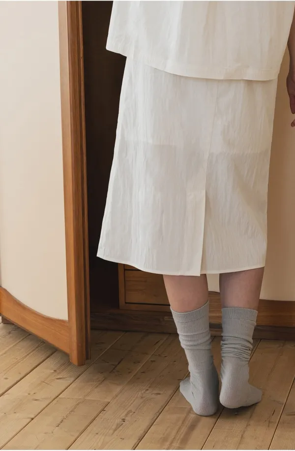[26 Summer] String Midi Skirt - Ivory