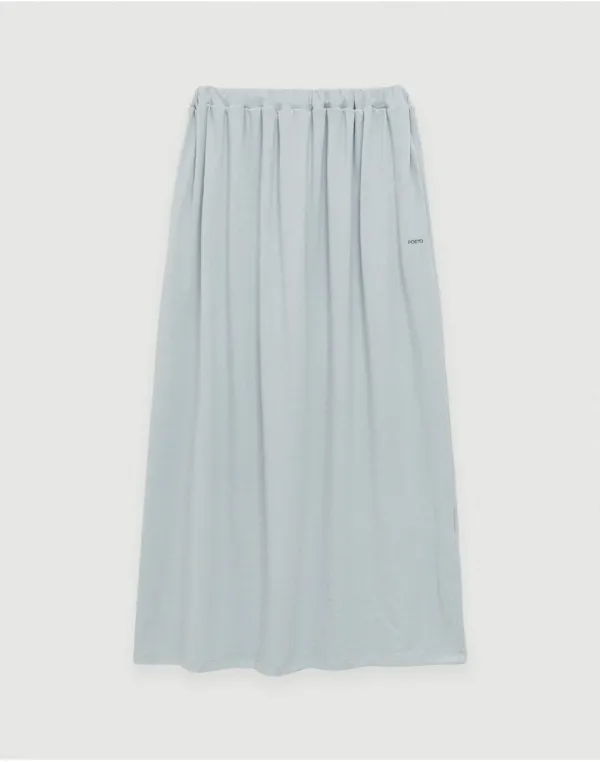 [2nd] Chalk roll up skirt - blue