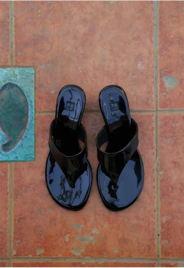 [11th 예약주문] Urban Flip-Flops Heel (Black)