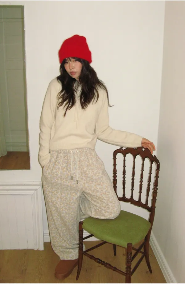 SOFT HOOD KNIT IVORY