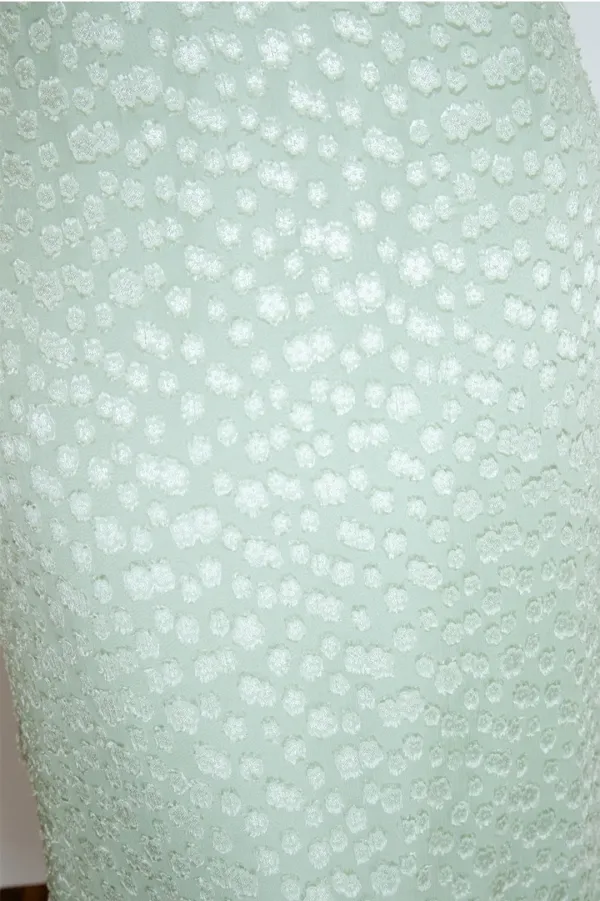 TIR ROMANTIC SHEER FLORAL SKIRT_MINT