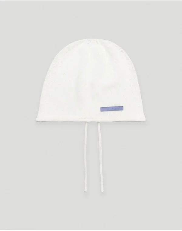 Ink summer beanie - ivory
