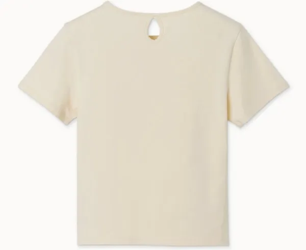 [Re-Stock] Keyhole short sleeve (Single ver.)_Almond Oil