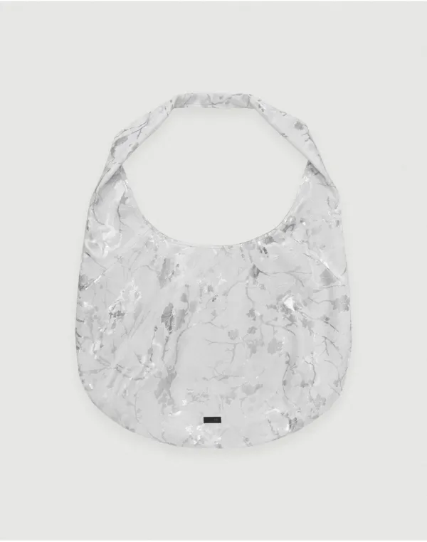 Frost reversible bag - silver white / grey