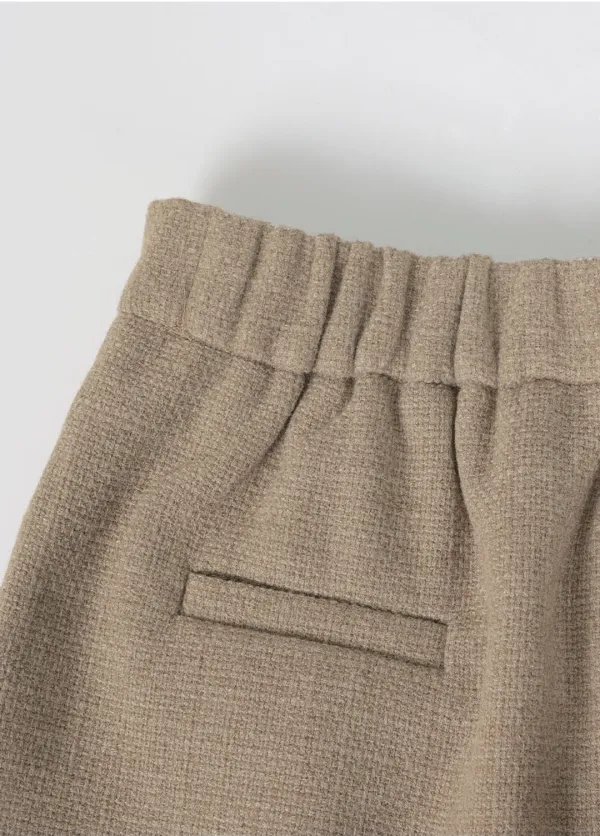 [25-38]  Superior One-Tuck Mini Skirt Beige  슈페리어 원턱 미니스커트 베이지 (가을-클래식룩-데일리룩-미니기장-원턱-출근스커트-하객룩스커트-빅사이즈-자체제작)