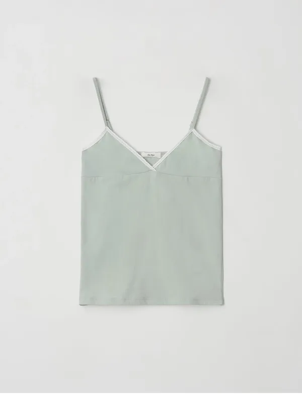 Lace Sleeveless Top(Mint)