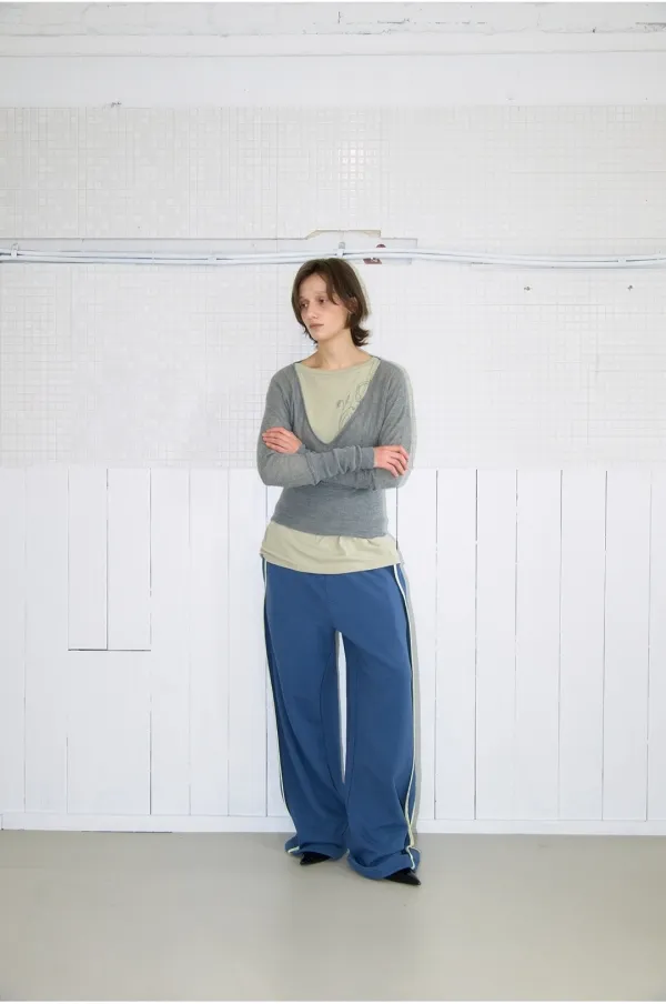 Binding Sweatpants [Blue]
