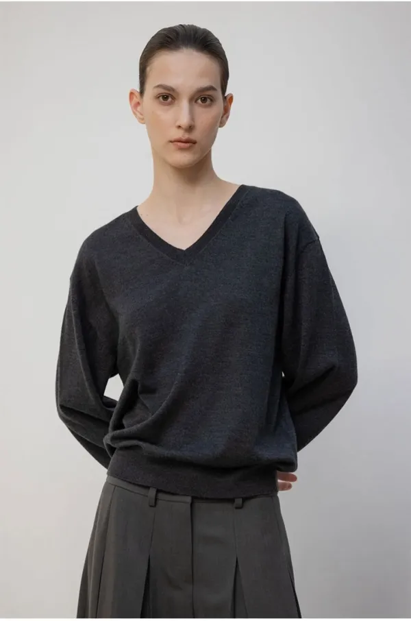 STELLER V NECK WOOL KNIT