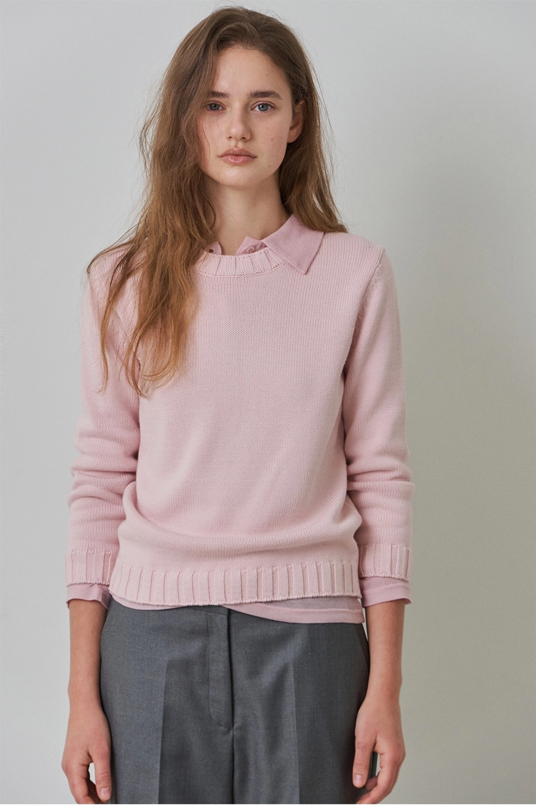 이브세이지 [1차 리오더] Regular fit knit (Pink) 상품 이미지 3