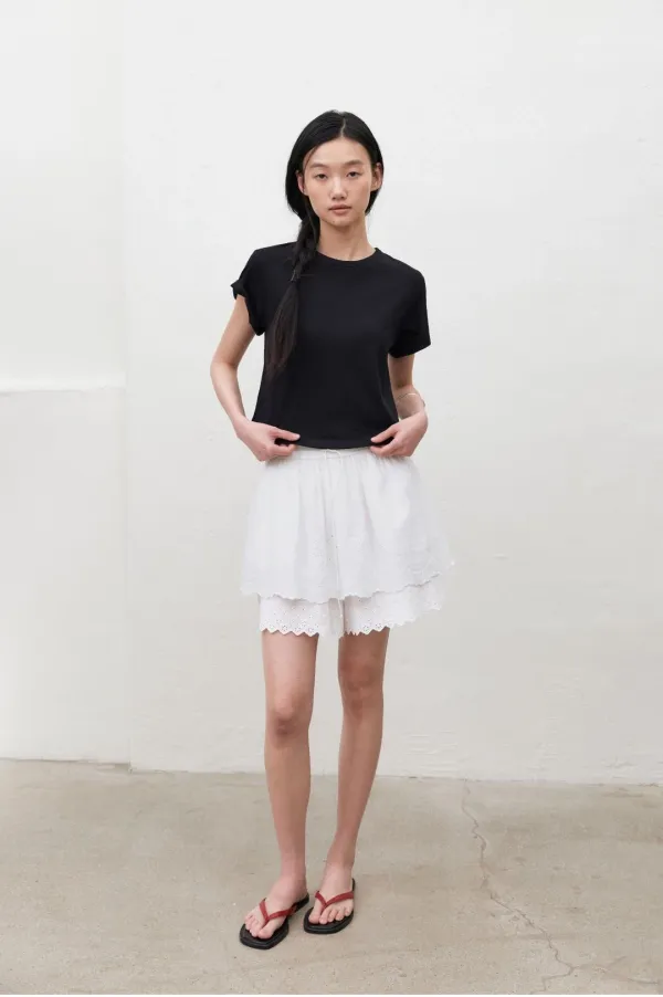 CONTI LACE SHORTS_IVORY