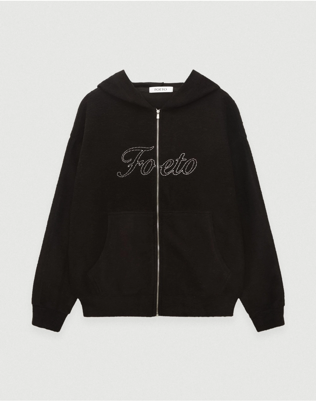 포에토 Brushed fleece hoodie - brown 상품 이미지 1