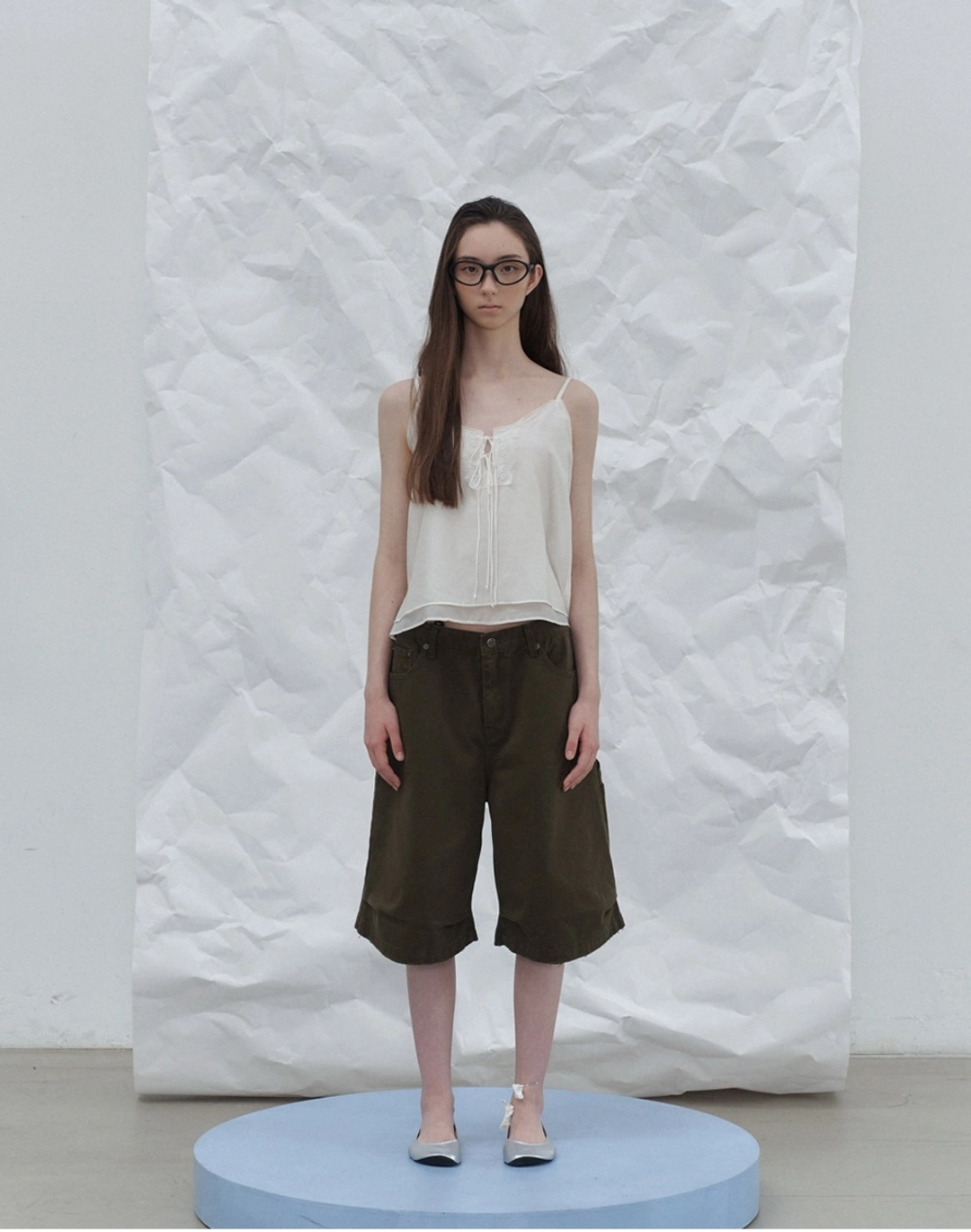 포에토 Bermuda khaki cargo pants 상품 이미지 1