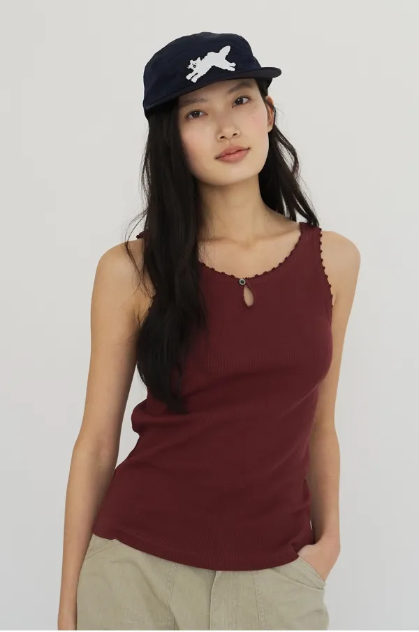 [2차리오더]Flower Pin Sleeveless_(Burgundy)
