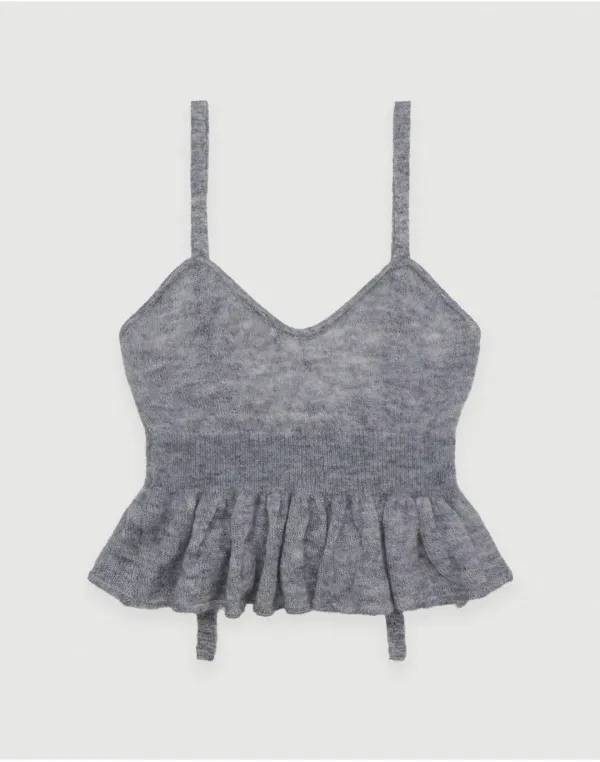 Eia kid mohair bustier - grey