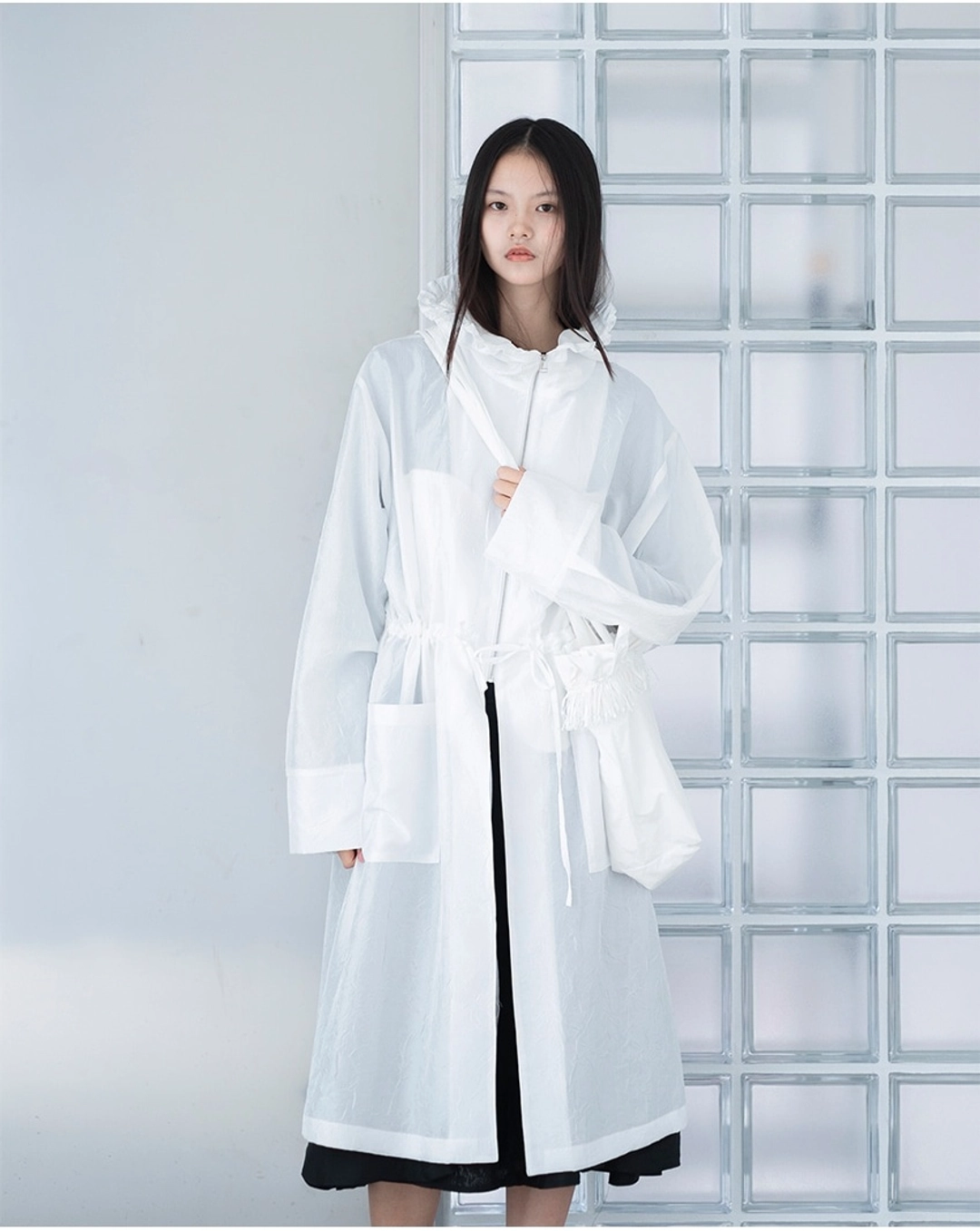 유노이아 cruiff frill hood coat (open, 10/6 순차 출고 예정) 상품 이미지 1