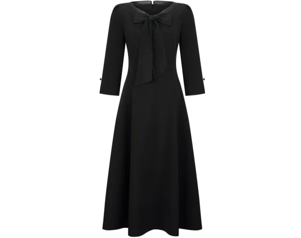 Peony Tie One-piece (Black)