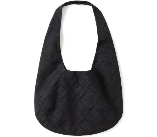 Jacquard Round Bag [Black]