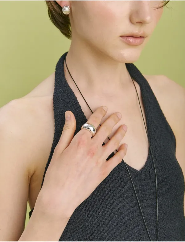 Bold Dome Open Ring