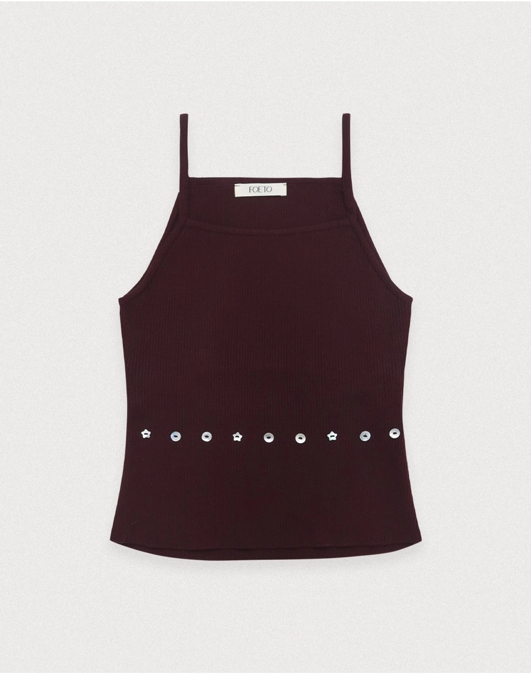 포에토 Celestial back slit knit - burgundy 상품 이미지 1