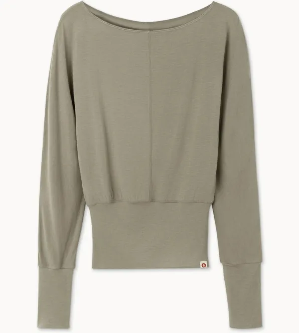 Soft wide long sleeve_Taupe