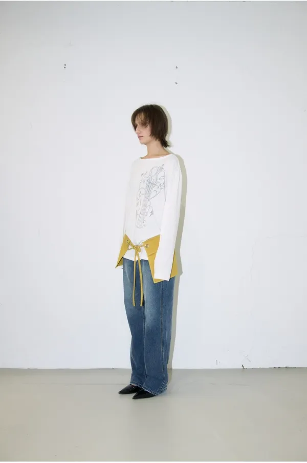 Eyelet Suede Belt [Mustard]