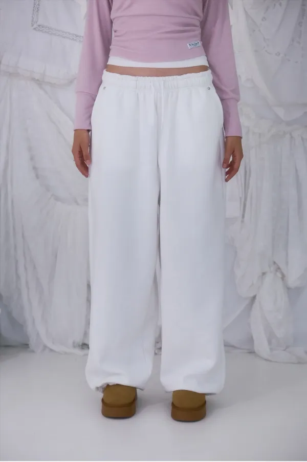 [9/23 예약발송] Back Point 2Way Sweatpants [Ivory]