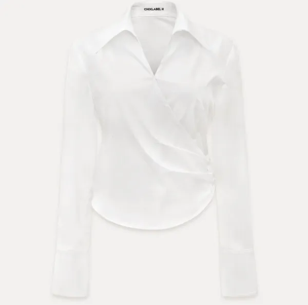 CHIXLABEL H 로랑 랩 셔츠