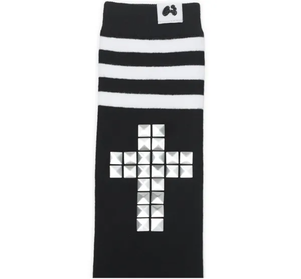 Hot-fix knee socks (Black)