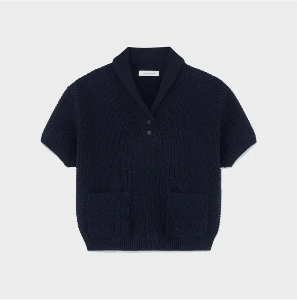 Verbena Collar Knit Dark Navy