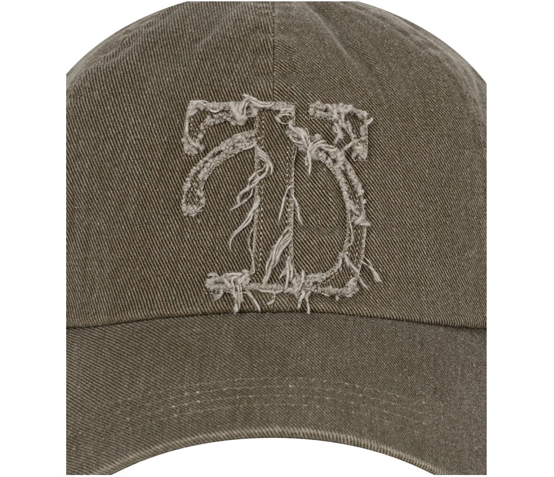 트리밍버드 Raw Cut Damage Denim Cap [ Brown ] 상품 이미지 3